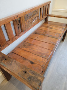Teak Boat Wood Rustic Bench